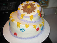 offcenter tilted cake