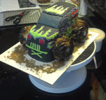 monster truck cake