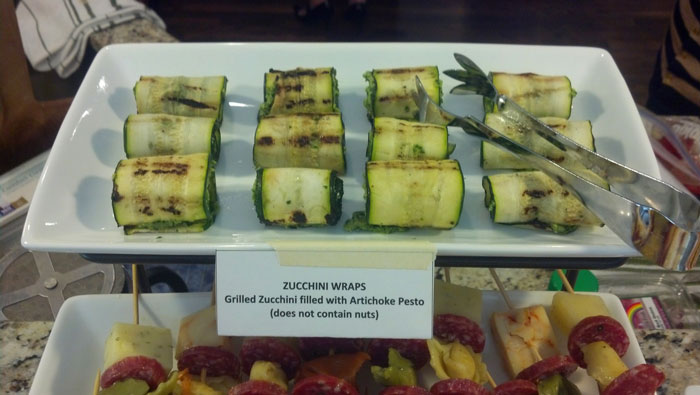 Grilled Zucchini rolls
